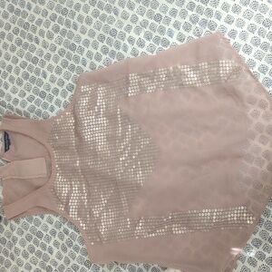 American Eagle Outfitters Blush Pink Sequin Tunic